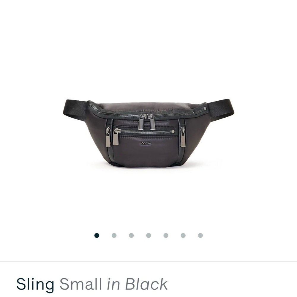 Caraa Small Sling in Black Nylon
